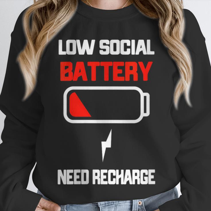 Low Social Battery Need Recharge Introvert Self-Care Unisex Sweatshirt Low Social Battery Need Recharge Introvert Self-Care Unisex Sweatshirt