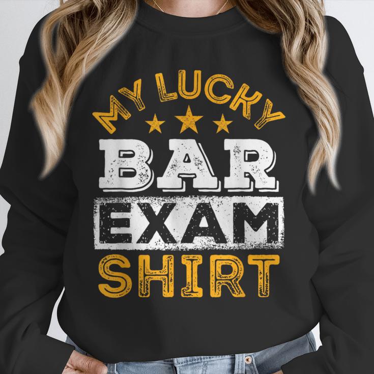 My Lucky Bar Exam Shirt Lawyer Law School Graduation Unisex Sweatshirt