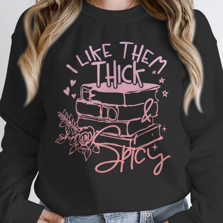 I Like Them Thick And Spicy Booktok Reader Unisex Sweatshirt