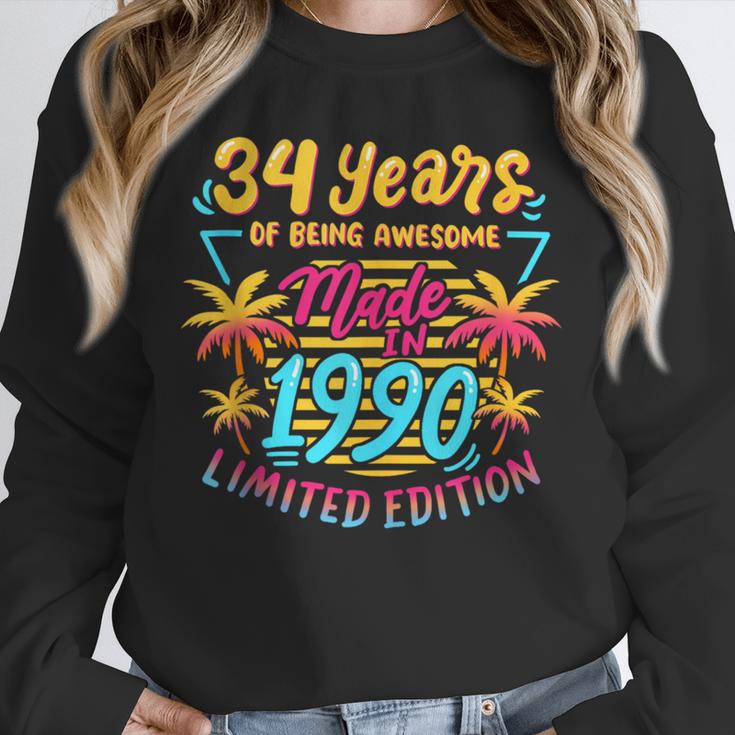Made In 1990 Limited Edition 90s Nostalgia 34th Birthday Unisex Sweatshirt Made In 1990 Limited Edition 90s Nostalgia 34th Birthday Unisex Sweatshirt