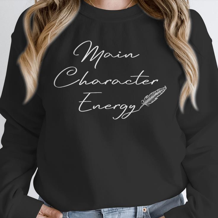 Main Character Energy Romance Book Reader Regency Unisex Sweatshirt