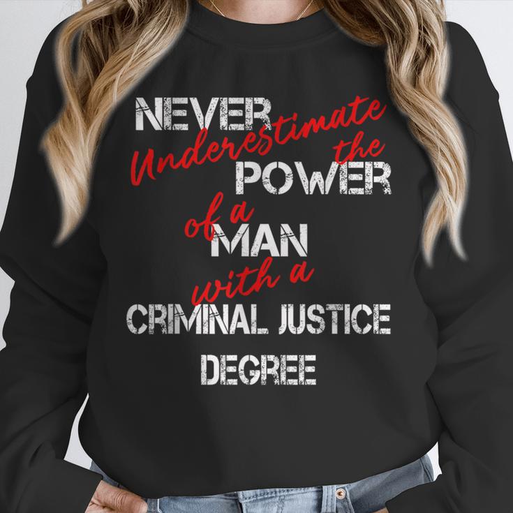Man Criminal Justice Degree Graduation Or Career Unisex Sweatshirt