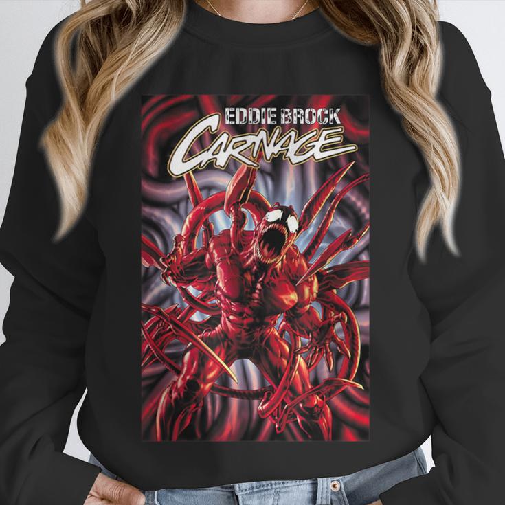 Marvel Spider-Man Eddie Brock Carnage Comic Book Cover Unisex Sweatshirt