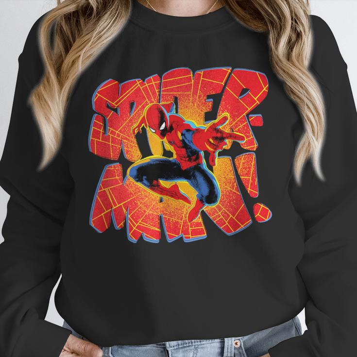 Marvel Spider-Man Peter Parker Comic Book Letter Logo Unisex Sweatshirt