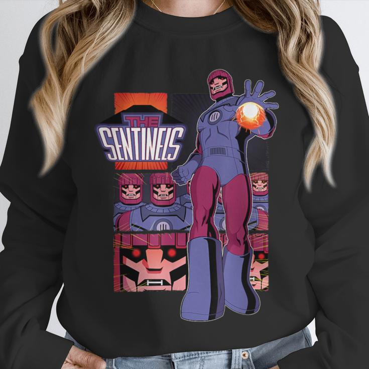 Marvel X-Men '97 Sentinels Vintage Classic Comic Book Panels Unisex Sweatshirt