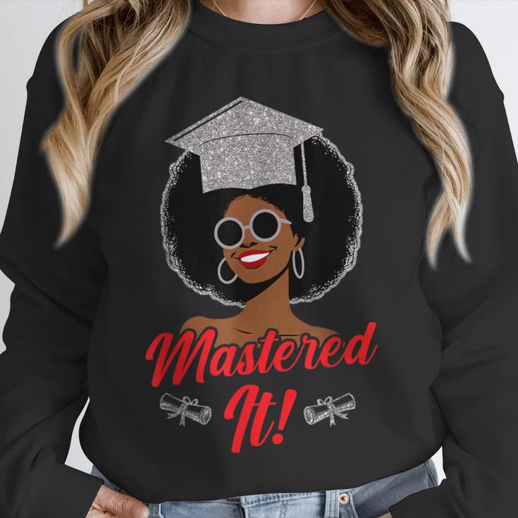 Master Degree Graduation Gifts Black Girl Unisex Sweatshirt