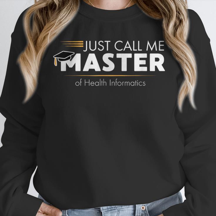 Master Of Health Informatics Shirt Graduation Unisex Sweatshirt