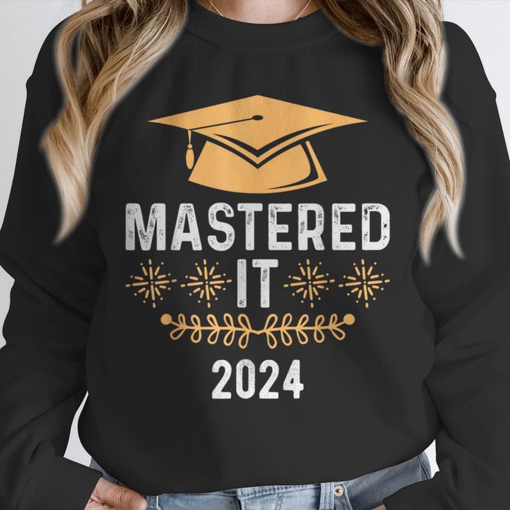 Mastered It 2024 Masters Degree Graduation Graduate Mba Unisex Sweatshirt