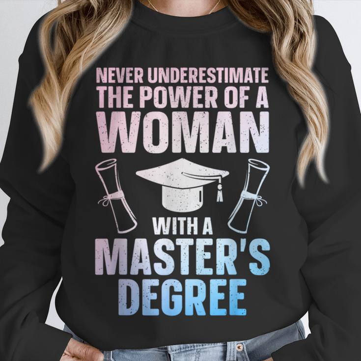 Masters Degree Graduation Art For Women Girls Masters Degree Unisex Sweatshirt