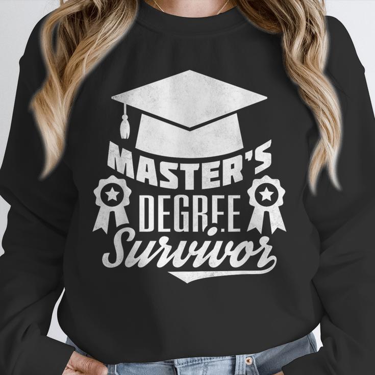 Master's Degree Survivor College Graduation Unisex Sweatshirt