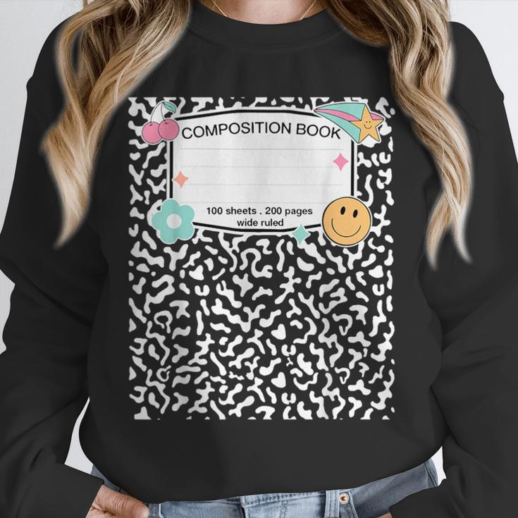 Matching Group Halloween Teacher Composition Book Notebook Unisex Sweatshirt Matching Group Halloween Teacher Composition Book Notebook Unisex Sweatshirt