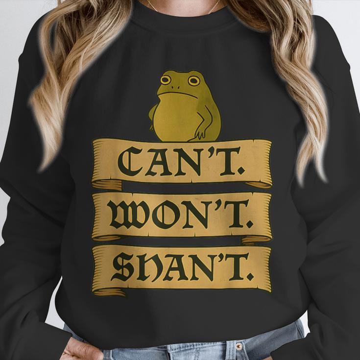 Medieval Frog Meme Sarcastic Introvert Humor Fantasy Unisex Sweatshirt Medieval Frog Meme Sarcastic Introvert Humor Fantasy Unisex Sweatshirt