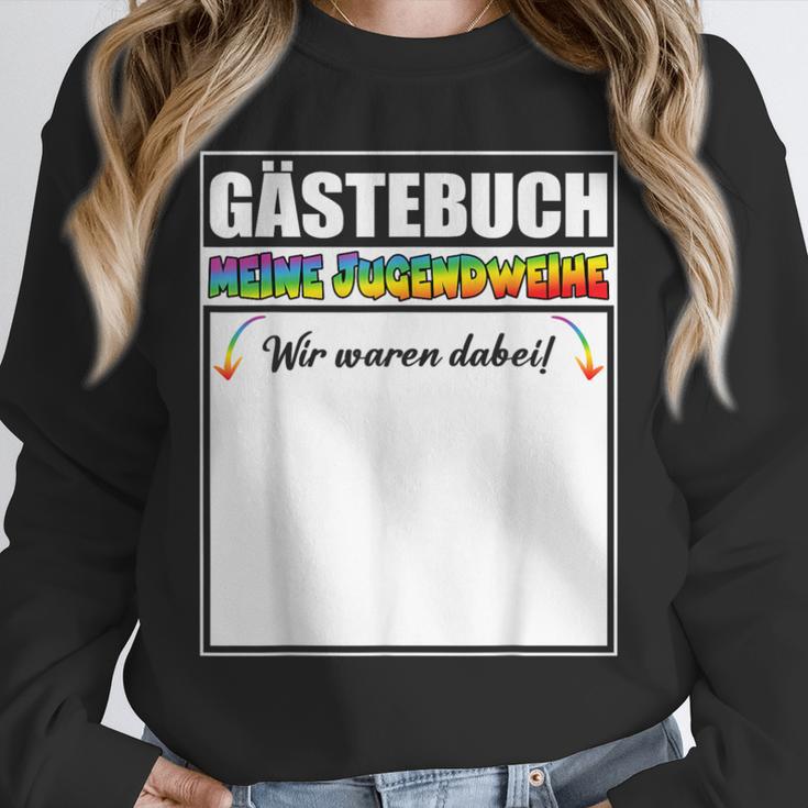 Meine Jugendweihe Guest Book Colourful Wir Waren Dabei MäDchen German Unisex Sweatshirt