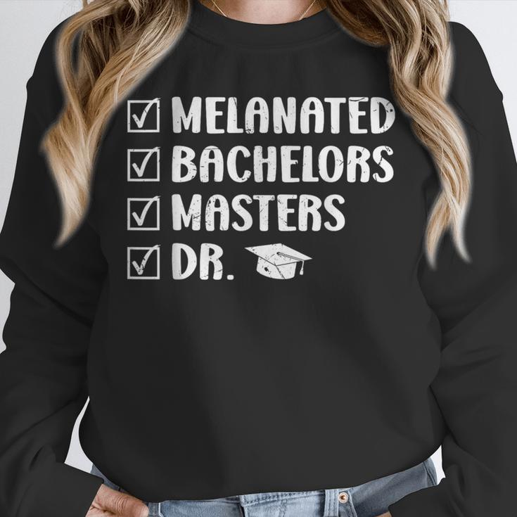 MELANATED BACHELORS MASTERS DR Doctor Graduation Unisex Sweatshirt