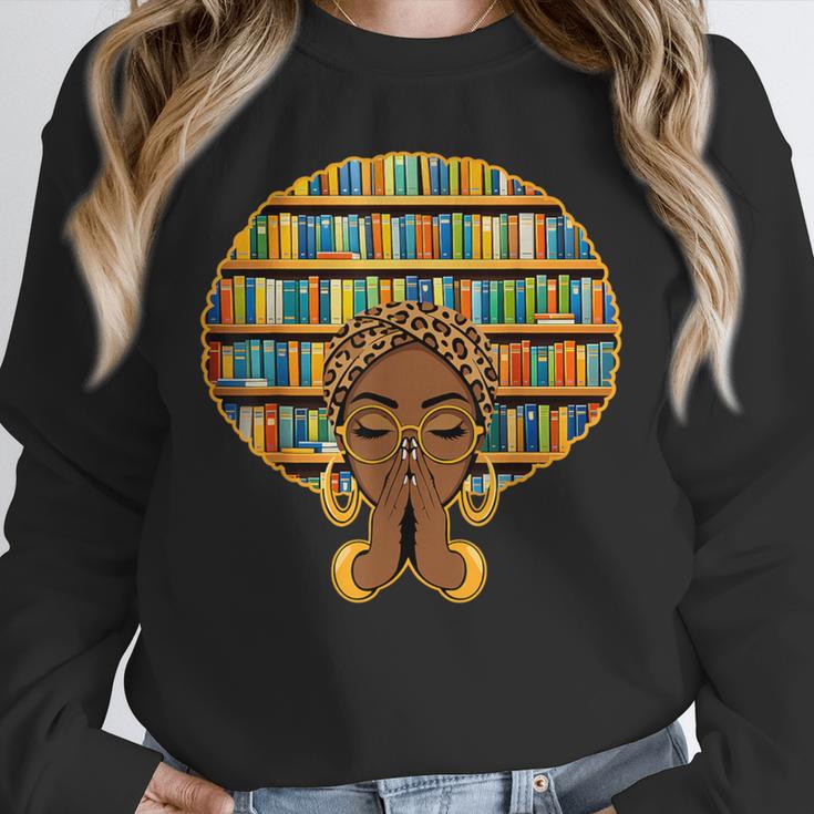 Melanin Afro Women Girl Book Librarian History African Unisex Sweatshirt Melanin Afro Women Girl Book Librarian History African Unisex Sweatshirt