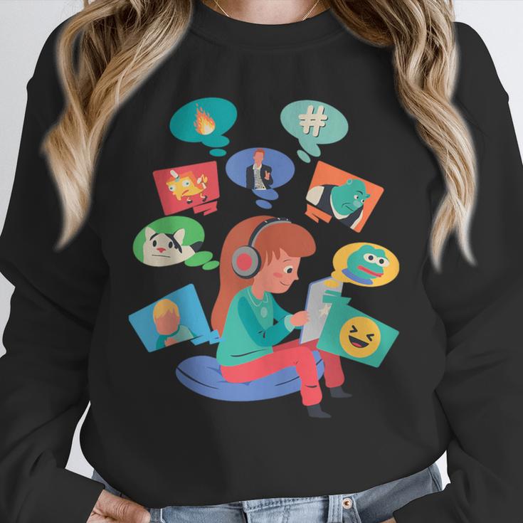 Memes Speak Louder Introvert Anti People Meme Lovers Quiet Unisex Sweatshirt