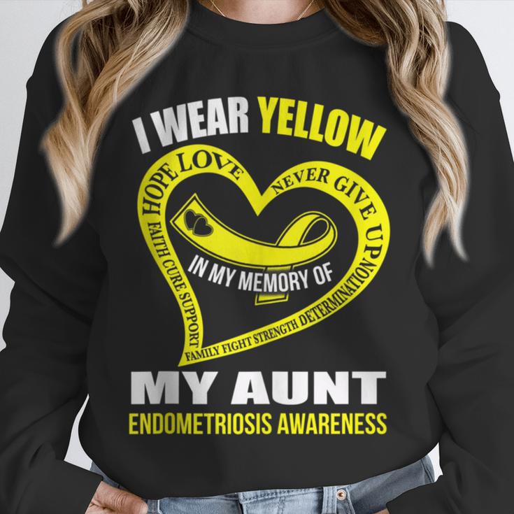 In My Memory Of My Aunt ENDOMETRIOSIS AWARENESS Unisex Sweatshirt