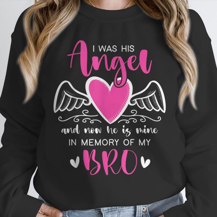 Memory Of My Brother I Was Her Angel Now She Is Mine Heaven Unisex Sweatshirt