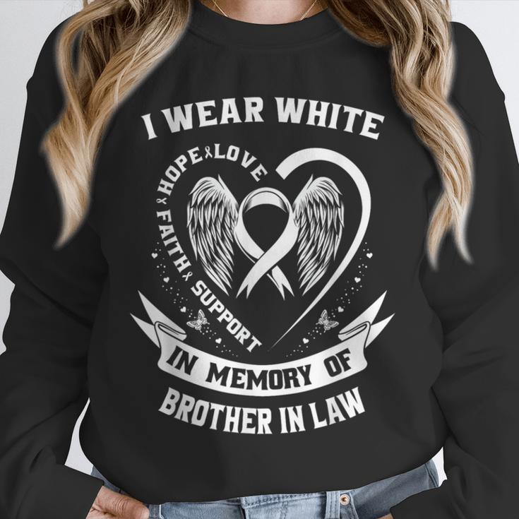 Memory Of Brother In Law Lung Cancer Awareness Family Unisex Sweatshirt Memory Of Brother In Law Lung Cancer Awareness Family Unisex Sweatshirt