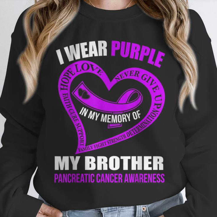 In My Memory Of My Brother PANCREATIC CANCER AWARENESS Unisex Sweatshirt
