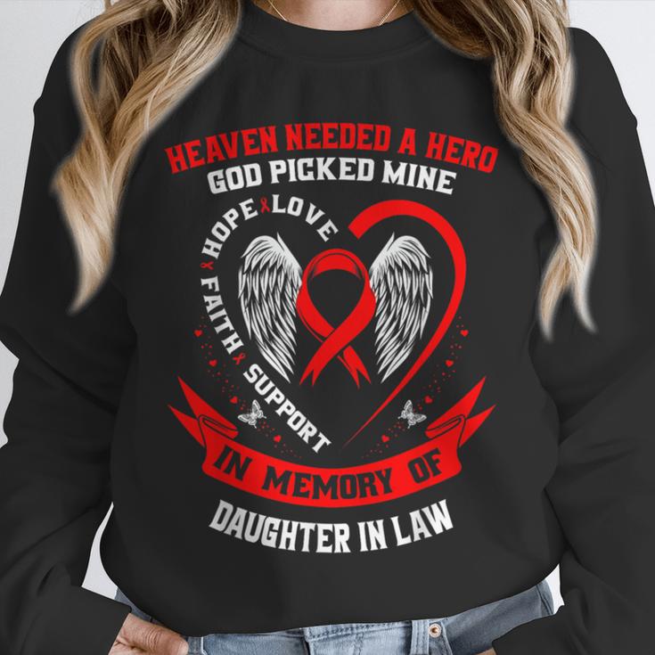 In Memory Of Daughter In Law Heart Disease Awareness Month Unisex Sweatshirt