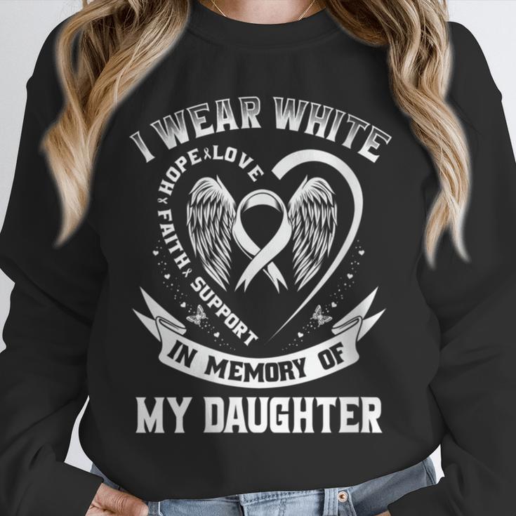 In Memory Of My Daughter Lung Cancer Awareness Graphic Unisex Sweatshirt In Memory Of My Daughter Lung Cancer Awareness Graphic Unisex Sweatshirt