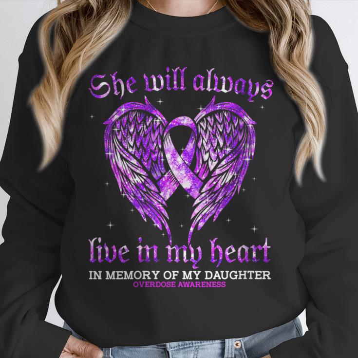 In Memory Of My Daughter Overdose Awareness Angel Wing Unisex Sweatshirt In Memory Of My Daughter Overdose Awareness Angel Wing Unisex Sweatshirt