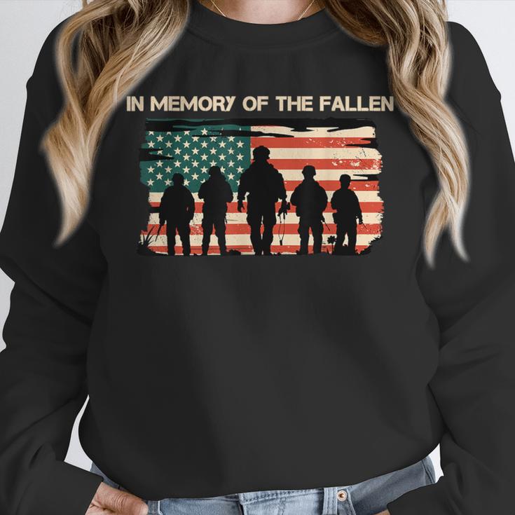 In Memory Of The Fallen American Flag USA Veterans Day Unisex Sweatshirt