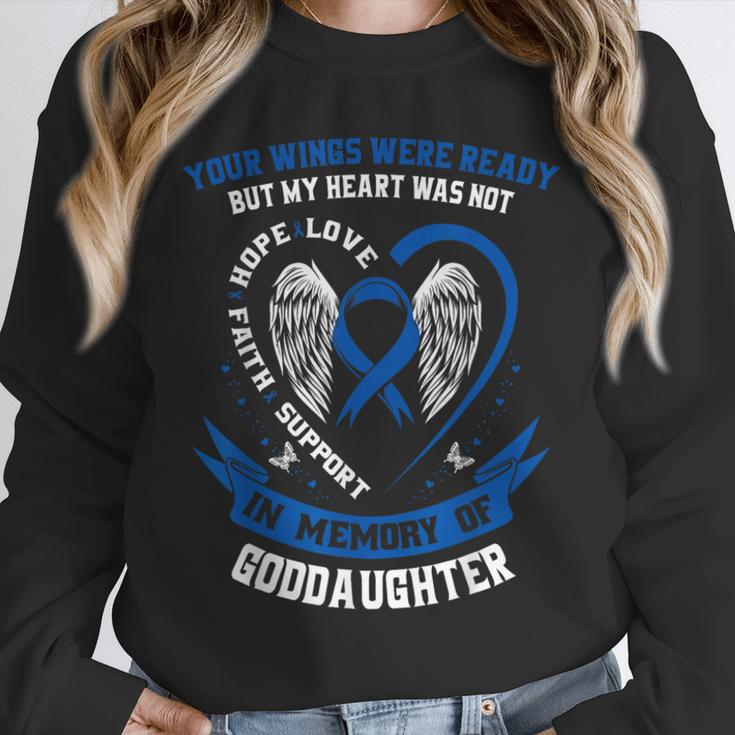 In Memory Of Goddaughter Colon Cancer Awareness Memorial Unisex Sweatshirt In Memory Of Goddaughter Colon Cancer Awareness Memorial Unisex Sweatshirt