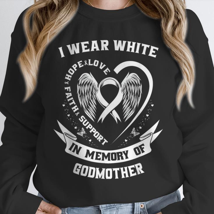In Memory Of Godmother Lung Cancer Awareness Family Unisex Sweatshirt