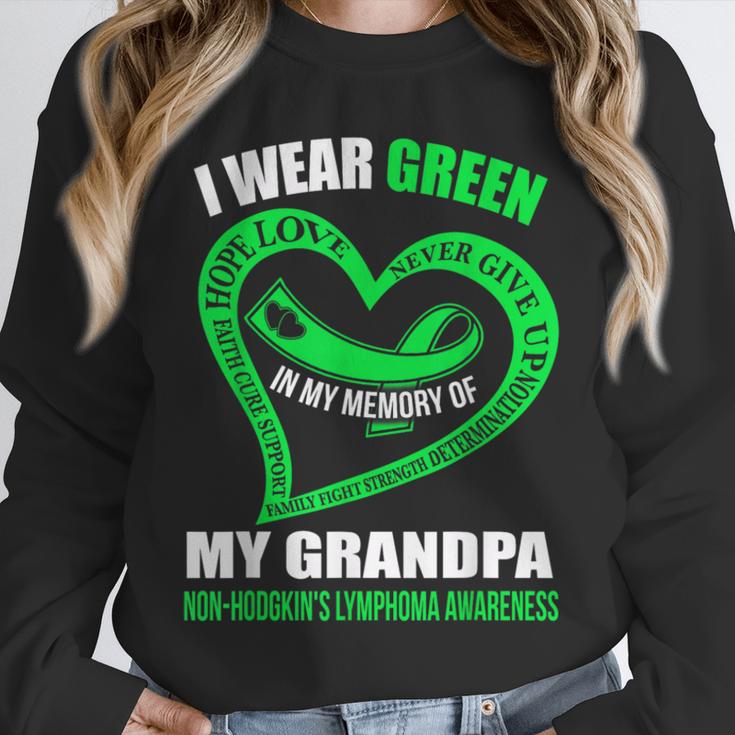 In My Memory Of My Grandpa NON-HODGKIN'S LYMPHOMA AWARENESS Unisex Sweatshirt