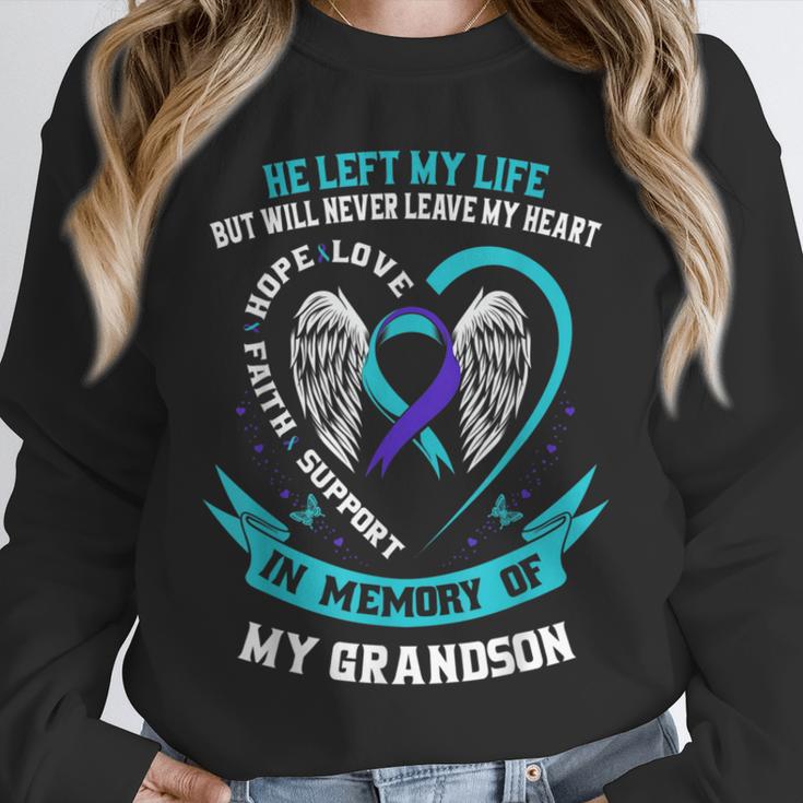 In Memory Of My Grandson Suicide Awareness Loss Of Loved One Unisex Sweatshirt