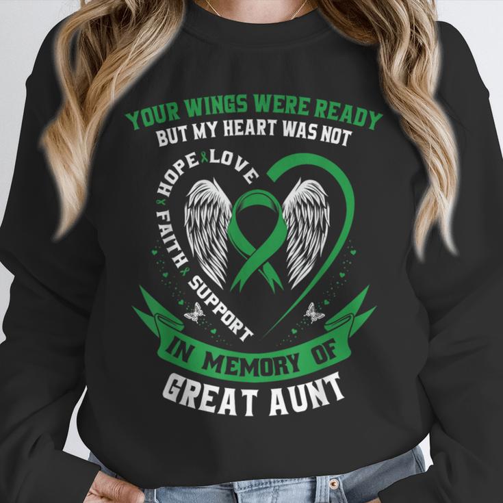In Memory Of Great Aunt Kidney Disease Awareness Products Unisex Sweatshirt In Memory Of Great Aunt Kidney Disease Awareness Products Unisex Sweatshirt