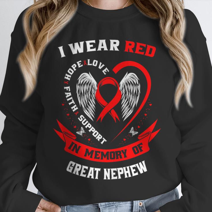 In Memory Of Great Nephew Heart Disease American Heart Month Unisex Sweatshirt