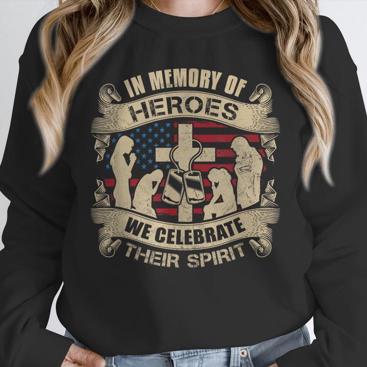 IN MEMORY OF HEROES WE CELEBRATE THEIR SPIRIT Unisex Sweatshirt IN MEMORY OF HEROES WE CELEBRATE THEIR SPIRIT Unisex Sweatshirt