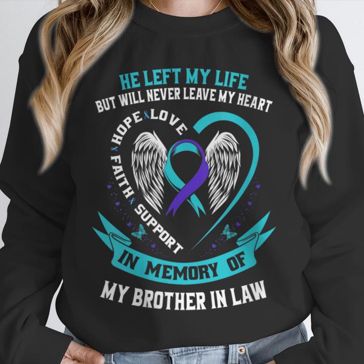 In Memory Loss Of Brother In Law Memorial Suicide Awareness Unisex Sweatshirt