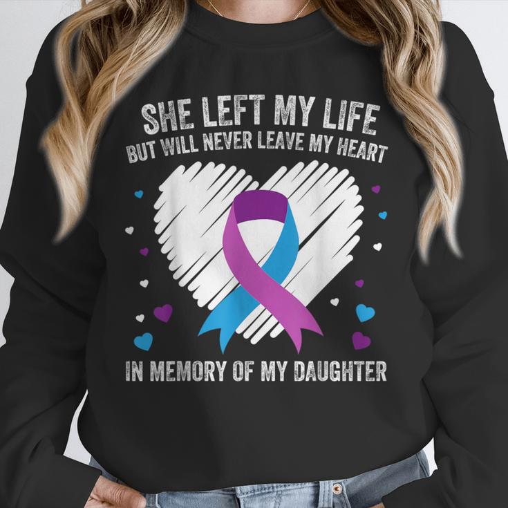 In Memory Of My Loving Daughter Suicide Prevention Awareness Unisex Sweatshirt