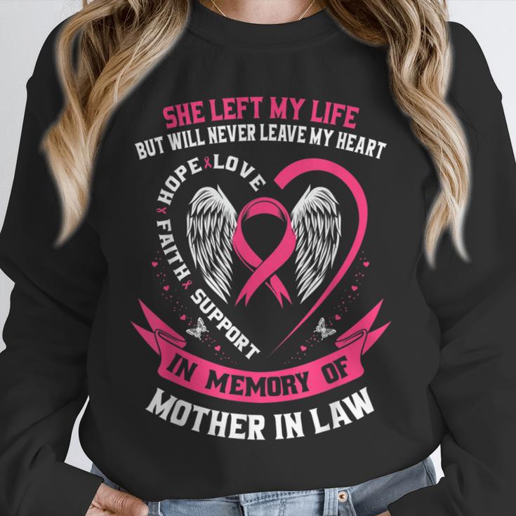 In Memory Of My Loving Mother In Law Breast Cancer Memorial Unisex Sweatshirt In Memory Of My Loving Mother In Law Breast Cancer Memorial Unisex Sweatshirt