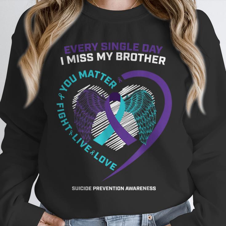 In Memory Of I Miss My Brother Suicide Prevention Awareness Unisex Sweatshirt In Memory Of I Miss My Brother Suicide Prevention Awareness Unisex Sweatshirt