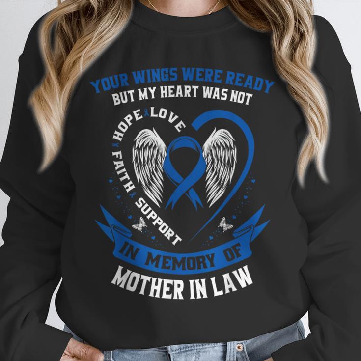 In Memory Of Mother In Law Colon Cancer Awareness Memorial Unisex Sweatshirt In Memory Of Mother In Law Colon Cancer Awareness Memorial Unisex Sweatshirt