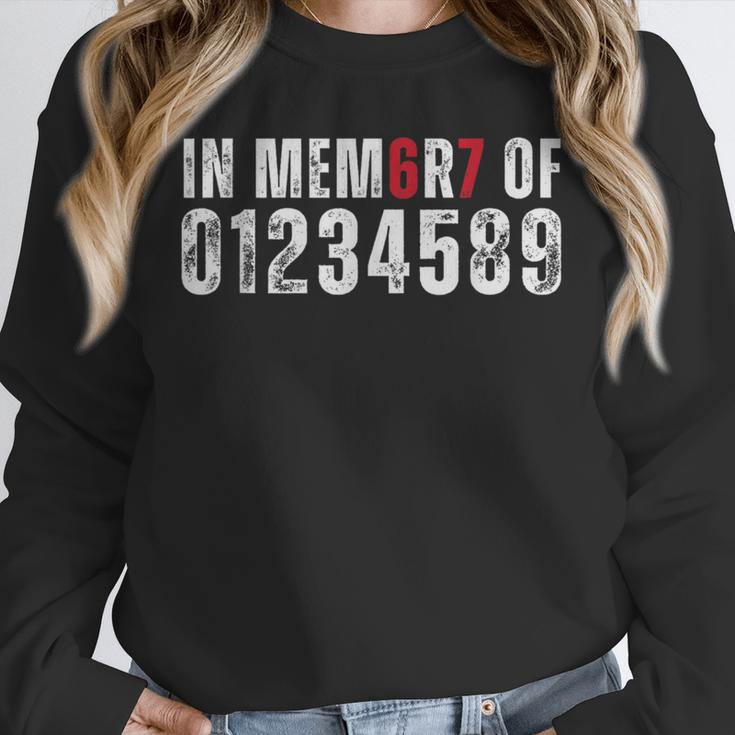 In Memory Of Numbers 0 1 2 3 4 5 8 9 Math Meme Unisex Sweatshirt In Memory Of Numbers 0 1 2 3 4 5 8 9 Math Meme Unisex Sweatshirt