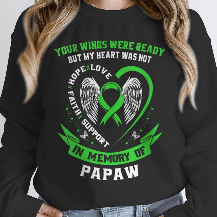 In Memory Of Papaw Non Hodgkins Lymphoma Awareness Cancer Unisex Sweatshirt