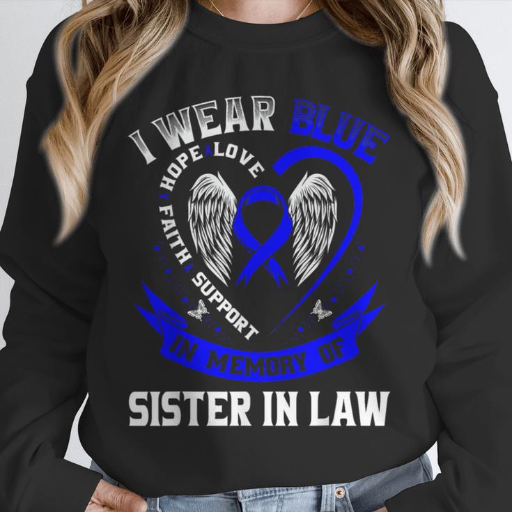 In Memory Of Sister In Law Colon Cancer Awareness Shirts Unisex Sweatshirt In Memory Of Sister In Law Colon Cancer Awareness Shirts Unisex Sweatshirt