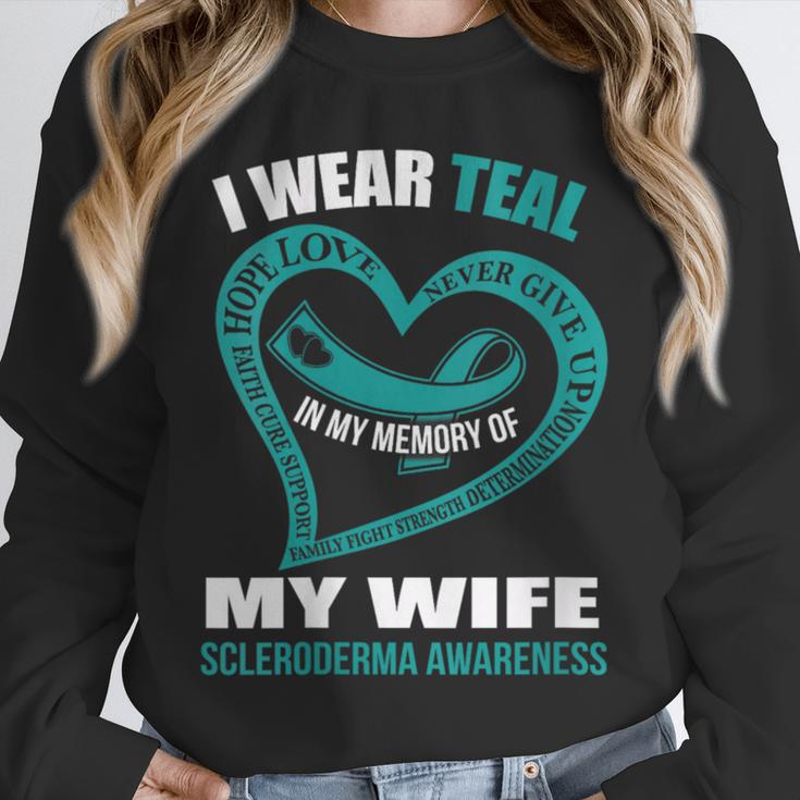 In My Memory Of My Wife SCLERODERMA AWARENESS Unisex Sweatshirt