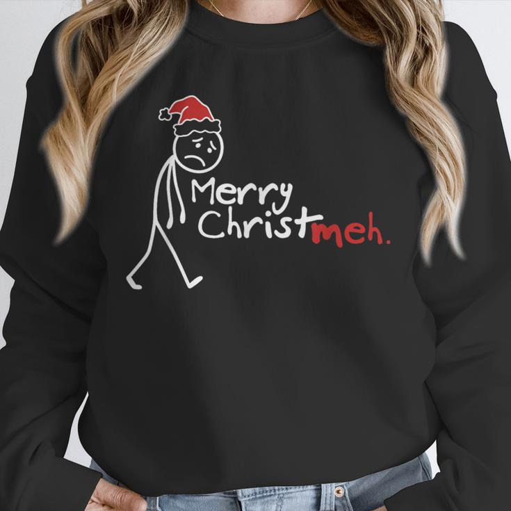 Merry Christ-Meh Christmas Introvert Unisex Sweatshirt Merry Christ-Meh Christmas Introvert Unisex Sweatshirt