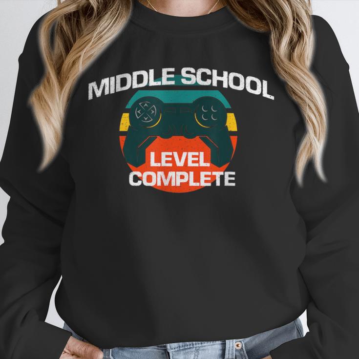 Middle School Graduation Gaming Vintage Level Complete Unisex Sweatshirt