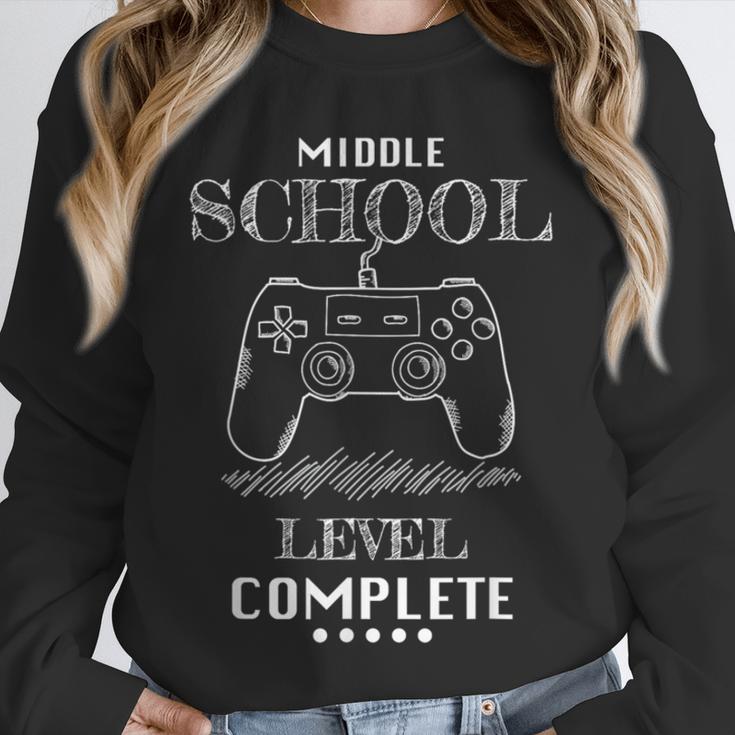 Middle School Level Complete Shirt Graduation Gaming Unisex Sweatshirt