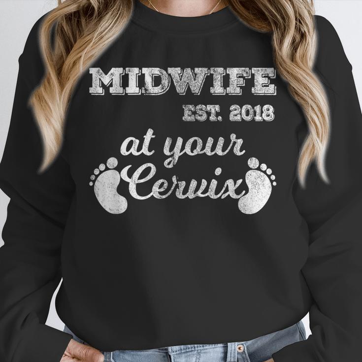 Midwife Est 2018 At Your Cervix Graduation Unisex Sweatshirt