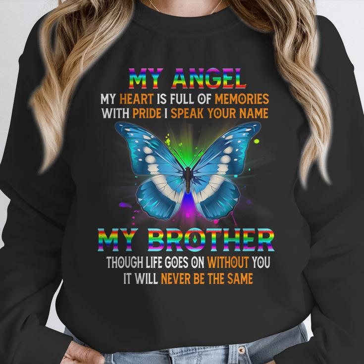 I Miss My Brother My Angel In Heaven Memory Of My Brother Unisex Sweatshirt