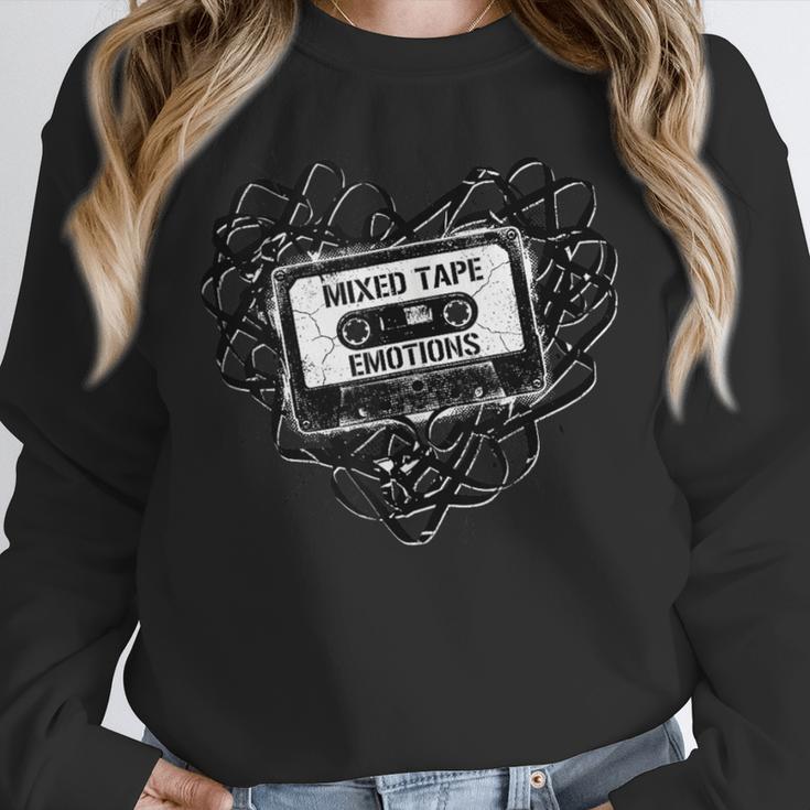 Mixed Tape Emotions Music Lover Nostalgia Quote Unisex Sweatshirt
